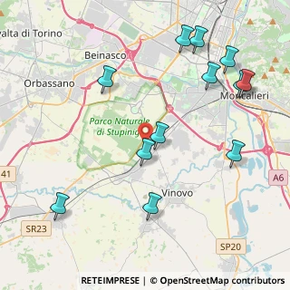 Mappa Via Rocciamelone, 10048 Vinovo TO, Italia (4.87333)