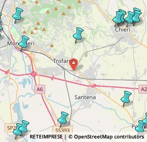 Mappa Via Sabbioni, 10028 Trofarello TO, Italia (7.817)