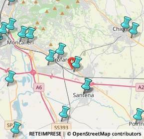 Mappa Via Sabbioni, 10028 Trofarello TO, Italia (6.4755)