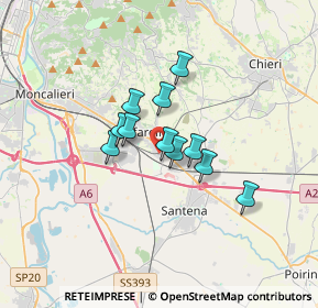 Mappa Via Sabbioni, 10028 Trofarello TO, Italia (2.23364)