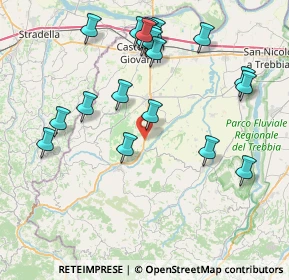 Mappa Località Vaie di Fabbiano, 29011 Borgonovo Val Tidone PC, Italia (8.726)