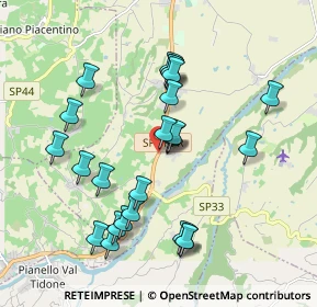 Mappa Località Vaie di Fabbiano, 29011 Borgonovo Val Tidone PC, Italia (1.868)