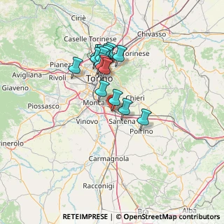 Mappa Via la Pira, 10028 Trofarello TO, Italia (11.55063)