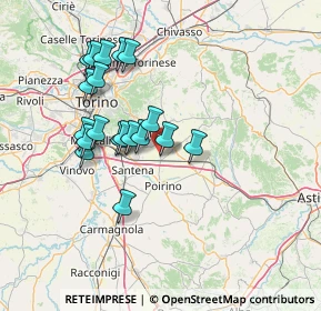 Mappa Via G. Deledda, 10023 Chieri TO, Italia (13.04474)