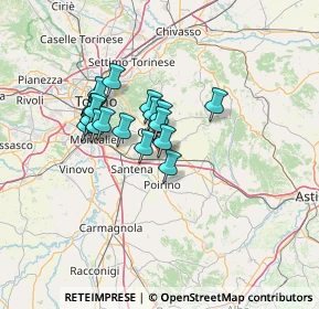 Mappa Via G. Deledda, 10023 Chieri TO, Italia (10.491)