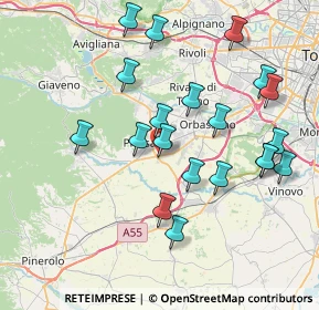 Mappa KM 21 SNC, 10045 Piossasco TO, Italia (7.8955)