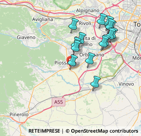 Mappa KM 21 SNC, 10045 Piossasco TO, Italia (7.38067)