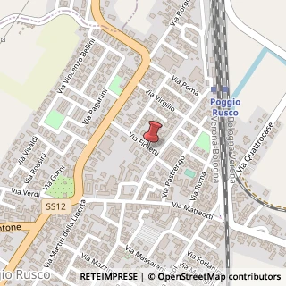Mappa Via Fioretti A., 1, 46025 Poggio Rusco, Mantova (Lombardia)