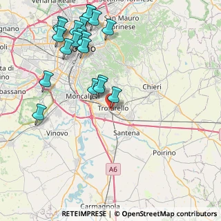 Mappa Via Enrico Berlinguer, 10028 Trofarello TO, Italia (10.055)