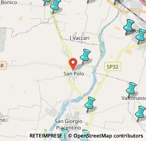 Mappa Via Giacomo Brodolini, 29027 San Polo PC, Italia (3.39846)