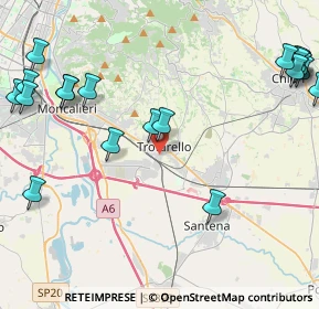 Mappa 10028 Trofarello TO, Italia (5.912)