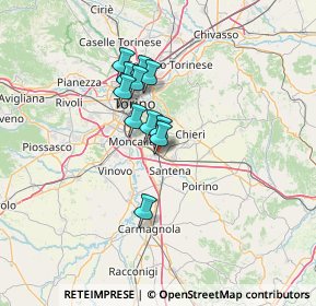 Mappa 10028 Trofarello TO, Italia (9.47636)