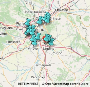 Mappa 10028 Trofarello TO, Italia (10.68368)