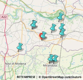 Mappa 46020 San Giacomo delle Segnate MN, Italia (7.13364)