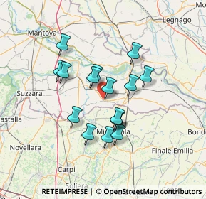 Mappa 46020 San Giacomo delle Segnate MN, Italia (11.24875)