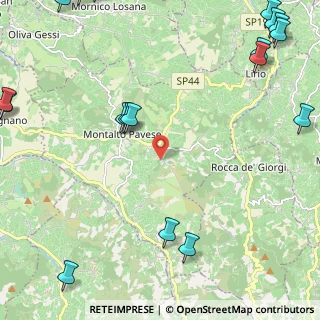 Mappa Via Montefiorito, 27040 Montalto Pavese PV, Italia (3.7225)
