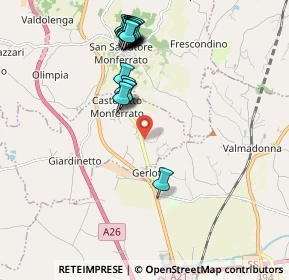 Mappa Località Vallechiara, 15040 Castelletto Monferrato AL, Italia (2.1225)
