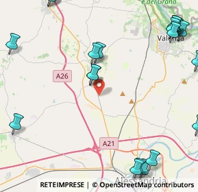 Mappa Località Vallechiara, 15040 Castelletto Monferrato AL, Italia (6.3535)