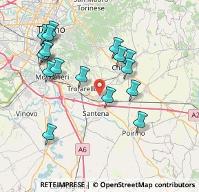 Mappa Via Borgarelli, 10020 Cambiano TO, Italia (7.91824)