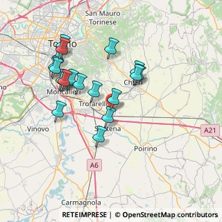 Mappa Via Compaire, 10020 Cambiano TO, Italia (7.31632)