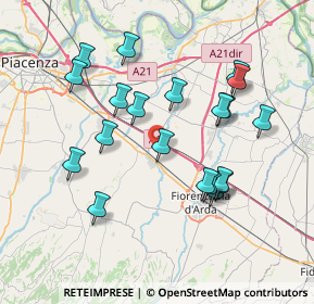 Mappa SP Chiusa, 29010 Cadeo PC, Italia (7.393)