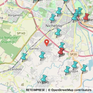 Mappa Via Aspromonte, 10042 Nichelino TO, Italia (3.0715)