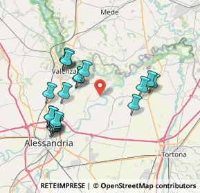 Mappa Via Bassignana, 15040 Rivarone AL, Italia (7.572)