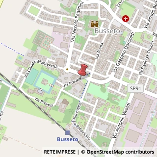 Mappa Via Ferdinando Provesi, 6, 43011 Busseto, Parma (Emilia Romagna)