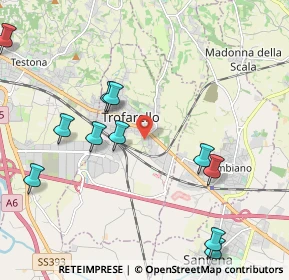 Mappa Via Alcide de Gasperi, 10028 Trofarello TO, Italia (2.41909)