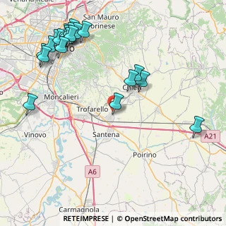 Mappa Strada delle Scimmie, 10020 Cambiano TO, Italia (10.8255)