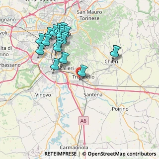 Mappa Via della Croce Rossa, 10028 Trofarello TO, Italia (8.179)