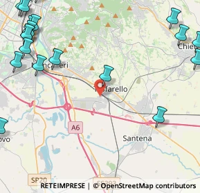 Mappa Via della Croce Rossa, 10028 Trofarello TO, Italia (6.95)