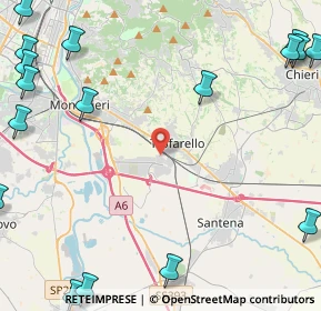 Mappa Via della Croce Rossa, 10028 Trofarello TO, Italia (7.6015)