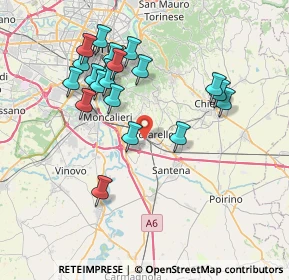 Mappa Via della Croce Rossa, 10028 Trofarello TO, Italia (7.446)