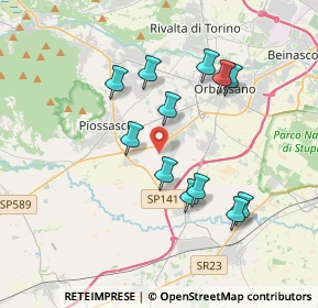 Mappa Regione Duis, 10045 Piossasco TO, Italia (3.40083)