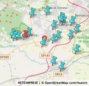 Mappa Regione Duis, 10045 Piossasco TO, Italia (4.2425)