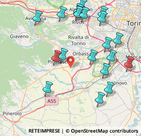 Mappa Regione Duis, 10045 Piossasco TO, Italia (9.4125)