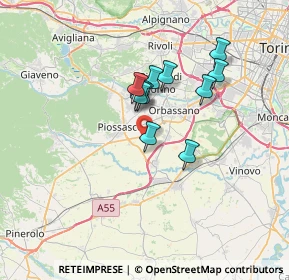 Mappa Regione Duis, 10045 Piossasco TO, Italia (5.22091)