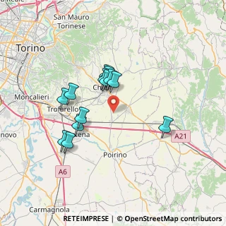 Mappa Via Fratelli Bandiera, 10023 Cadoneghe PD, Italia (6.01462)