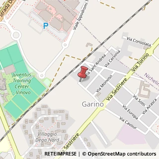 Mappa Via Sant'Andrea,  27, 10048 Vinovo, Torino (Piemonte)
