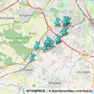 Mappa Via Monviso, 10048 Vinovo TO, Italia (1.37929)