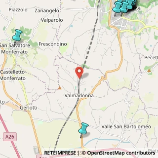 Mappa Via Calderone, 15122 Alessandria AL, Italia (4.402)