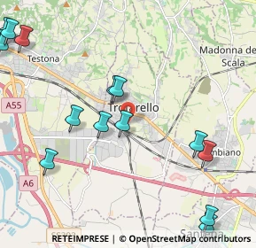 Mappa Via Evangelista Torricelli, 10028 Trofarello TO, Italia (2.94625)