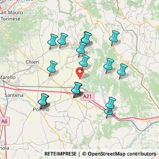 Mappa Strada Savi Gianassi, 14019 Villanova d'Asti AT, Italia (7.39722)