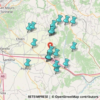 Mappa Strada Savi Gianassi, 14019 Villanova d'Asti AT, Italia (6.84)