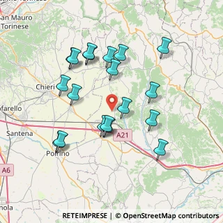Mappa Strada Savi Gianassi, 14019 Villanova d'Asti AT, Italia (7.25526)
