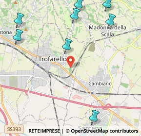 Mappa Via Serene, 10028 Trofarello TO, Italia (3.56933)