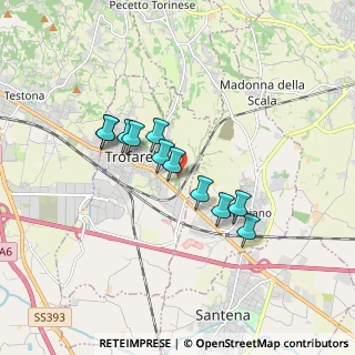 Mappa Via Serene, 10028 Trofarello TO, Italia (1.36727)