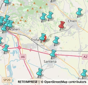 Mappa Via Serene, 10028 Trofarello TO, Italia (6.372)