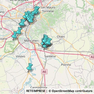 Mappa Via Serene, 10028 Trofarello TO, Italia (8.11)